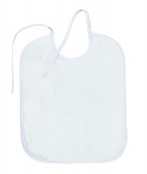 1 db-os frottír fehér előke PEVA hátfallal