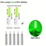 1 készlet (2 lámpa) Elektronikus LED fénykibocsátó éjszakai horgászathoz
