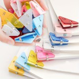 10 darab Többfunkciós Irodai Írószer-könyvcsipesz, Gördülésgátló Kapocs és Iratjegyzetcsipesz Készlet