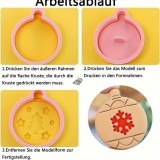 10 darabos Karácsonyi Süteményszaggató Készlet ünnepi sütik készítéséhez