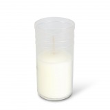 10 db-os mécses betét - Ø4,8 cm - szín: fehér