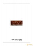(10 szín) Bortni szalag hullám mintás 9747-747 Terrakotta
