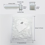 100 db műanyag kábelkötegelő, falra szerelhető kábelrendező klipek