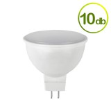 10db Helios GU5.3 MR16 LED izzó 6W 3000K 430lm 12V CSOMAG!