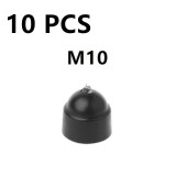10db M6 M8 M10 M12 Csavar Védősapka Fedél Csavar Anyák Szabadon Látható Hatszögletű Műanyag Csavar Anya Rozsdamentes Porvédő Autó Kiegészítők 10 darab M10