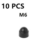 10db M6 M8 M10 M12 Csavar Védősapka Fedél Csavar Anyák Szabadon Látható Hatszögletű Műanyag Csavar Anya Rozsdamentes Porvédő Autó Kiegészítők 10 darab M6