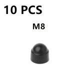 10db M6 M8 M10 M12 Csavar Védősapka Fedél Csavar Anyák Szabadon Látható Hatszögletű Műanyag Csavar Anya Rozsdamentes Porvédő Autó Kiegészítők 10 darab M8