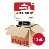 10db Maxell Speedboat 4GB Pendrive USB 2.0 CSOMAG!
