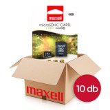 10db MAXELL X-SERIES MICRO SDHC + ADAPTER 8GB CL10 (50 MB/s olvasási sebesség) CSOMAG!