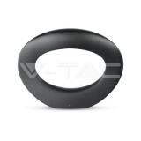 10W LED Fali lámpa, fekete test 3000K