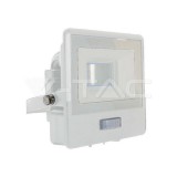 10W LED PIR mozgásérzékelő reflektor SAMSUNG Chip fehér színű 3000K
