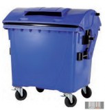 1100 L Műanyag Gömbölyű fedelű Konténer - Szelektív PAPÍR