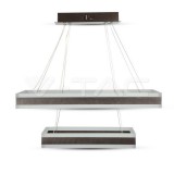 113W Szabályozható fényerejű csillár, kávébarna színű 3000K