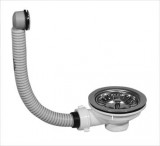 114-es leeresztő kör túlfolyóval, lemez mosogatóhoz