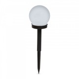 11711 Leszúrható LED-es szolár lámpa, gömb alakú, hidegfehér, Ø10 cm