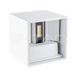 11W LED Fali lámpa Bridgelux Chip, fehér színű, négyzet alakú 4000K