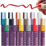 12 darabos díszítő marker filctoll készlet, Maaleo 25743