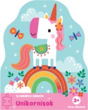 12 darabos kirakós - Unikornisok