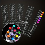 120 db átlátszó körömdíszítő tipp – tökéletes körömlakk képzéshez és gyakorló színes megjelenítéshez