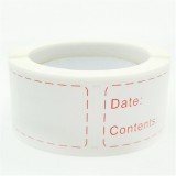 125 lapos, levehető fagyasztócímkék, konyhai élelmiszer-tároló matricák edényekhez és fedőkhöz #Piros