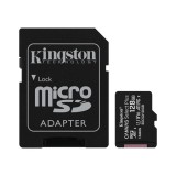 128 GB MicroSDXC Kingston Canvas Select Plus memóriakártya (Class 10, UHS-I, V10, A1, SD adapter)