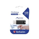 128 GB Pendrive 3.2 Verbatim PinStripe (fekete)