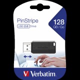 128 GB Pendrive USB 2.0 Verbatim Pinstripe (fekete)