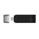 128 GB Pendrive USB-C 3.2 Kingston DataTraveler 70 (fekete)