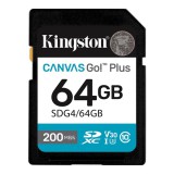 128 GB SDXC Kingston Canvas Go! Plus G4 memóriakártya (Class 10, UHS-I U3, V30)