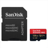 128GB Sandisk Extreme Pro microSDXC A2 C10 V30 UHS-I U3 + adapter (SDSQXCD-128G-GN6MA / 214504)