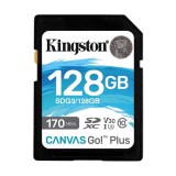 128GB SDXC Card Kingston Canvas Go! Plus (Class 10, UHS-I U3)
