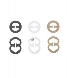 12db-os Kör alakú fekete Melltartó Kapocs és Keresztkapocs Készlet – Praktikus rögzítő tartozékok melltartókhoz