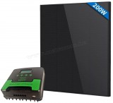 12V 200 Watt napelemes töltő szett töltésvezérlővel Solarfam MSZ-200W-S-Black-CM-D20-MPPT MonoSolar