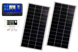 12V 2X140 Watt napelemes töltő szett töltésvezérlővel Poly Solar MPV-POLY-280W-PWM