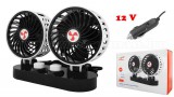 12V szivargyújtós autós ventilátor MWTS4-Dual-12V