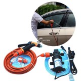 12V Szivargyújtós hordozható autós szivattyú szórófejjel és slaggal / nagynyomású mosó