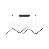 12W LED Egyedi dizájn függőlámpa, fekete színű 4000K (V-TAC)