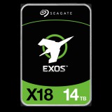 14 TB Seagate Exos X18 HDD (3,5", SATA3, 7200 rpm, 256 MB cache)