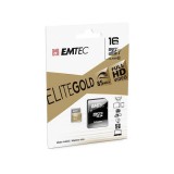 16 GB MicroSDHC Emtec Elite Gold memóriakártya (Class 10, UHS-I, SD adapter)