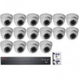 16 vari. dome kamerás HDCVI CP PLUS rendszer