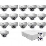 16 varifokális dome infrakamerás HIKVISION HDTVI