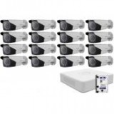 16 varifokális infrakamerás HIKVISION HDTVI