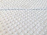 160 cm széles minky textil - méteráru 350 gr/m2 - fehér