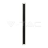 17W LED Fali lámpa, fekete színű 3000K IP65 (V-TAC)