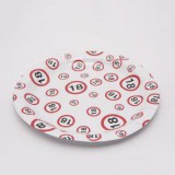 18-as számos szülinapi papírtányér - 3 db-os