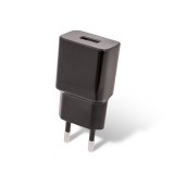 1A USB hálózati adapter telefon töltő, fekete, Maxlife MXTC-01