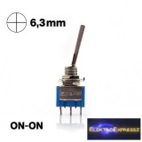 1ák.3p.2áll.Karos kapcsoló.250V/3A. ON-ON