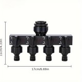 1db 4-utas kerti tömlőelválasztó 4 egyéni kapcsolóval