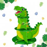 1db Dinoszaurusz mintázatú sütemény állvány
