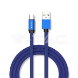 1m. C típusú USB kábel kék rubin széria